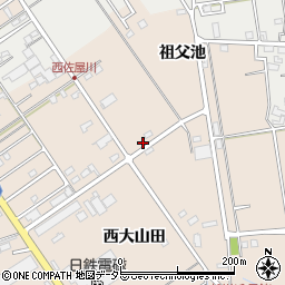愛知県愛西市町方町西大山田10-1周辺の地図