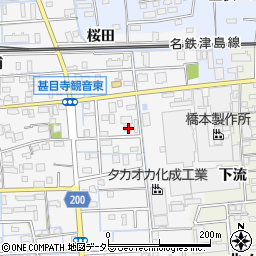 愛知県あま市甚目寺流16周辺の地図