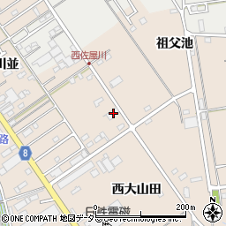 愛知県愛西市町方町西祖父池33周辺の地図