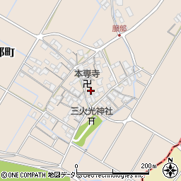 滋賀県彦根市服部町309周辺の地図