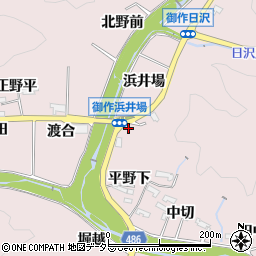 愛知県豊田市御作町浜井場周辺の地図