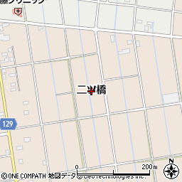 愛知県愛西市町方町（二ツ橋）周辺の地図