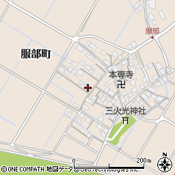 滋賀県彦根市服部町240周辺の地図