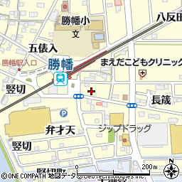 愛知県愛西市勝幡町流周辺の地図