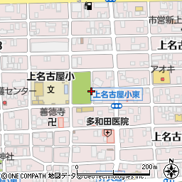 愛知県名古屋市西区上名古屋周辺の地図