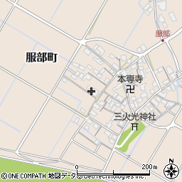 滋賀県彦根市服部町243周辺の地図