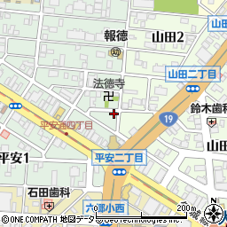 中日新聞　飯田高松新聞店周辺の地図