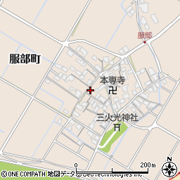滋賀県彦根市服部町293-1周辺の地図