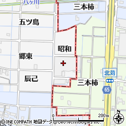愛知県津島市牧野町昭和周辺の地図