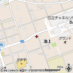 愛知県尾張旭市晴丘町池上周辺の地図