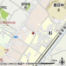 滋賀県犬上郡豊郷町杉206周辺の地図