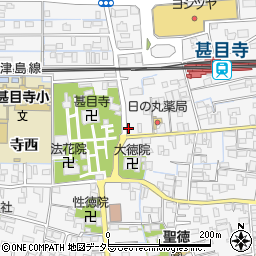 愛知県あま市甚目寺東門前周辺の地図