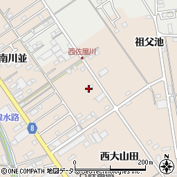 愛知県愛西市町方町西祖父池35周辺の地図