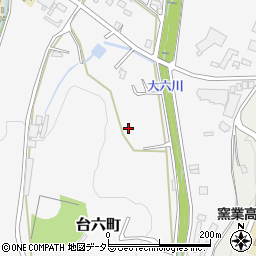 愛知県瀬戸市台六町周辺の地図