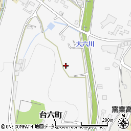 愛知県瀬戸市台六町周辺の地図