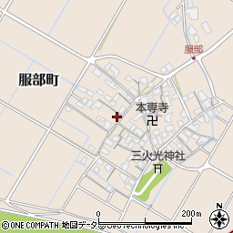 滋賀県彦根市服部町241-1周辺の地図