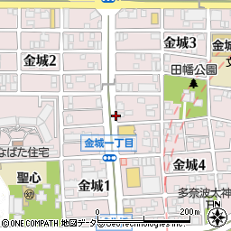 愛知県名古屋市北区金城周辺の地図