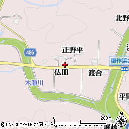 愛知県豊田市御作町仏田周辺の地図