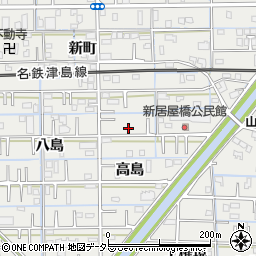 愛知県あま市新居屋高島23-3周辺の地図