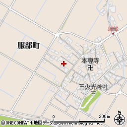 滋賀県彦根市服部町242周辺の地図