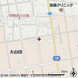 愛知県愛西市町方町大山田100周辺の地図