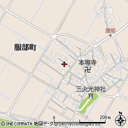 滋賀県彦根市服部町241-3周辺の地図