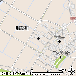 滋賀県彦根市服部町248周辺の地図