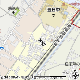 滋賀県犬上郡豊郷町杉18-5周辺の地図