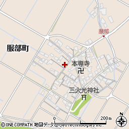 滋賀県彦根市服部町292周辺の地図