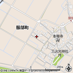 滋賀県彦根市服部町249周辺の地図