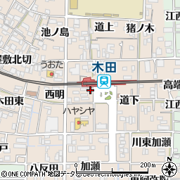 エスタシオン木田周辺の地図