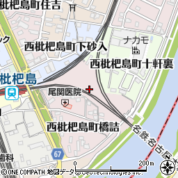 愛知県清須市西枇杷島町橋詰17周辺の地図