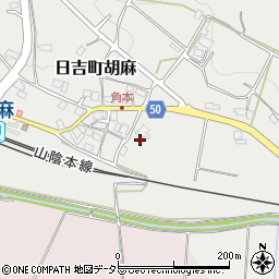 京都府南丹市日吉町胡麻下戸松周辺の地図
