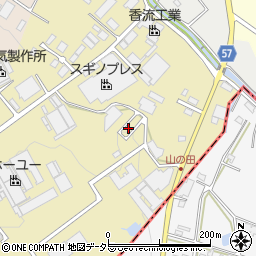 愛知県瀬戸市山の田町176周辺の地図