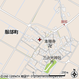 滋賀県彦根市服部町289周辺の地図