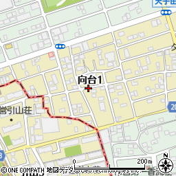 愛知県名古屋市守山区向台1丁目周辺の地図