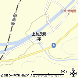 上加茂郵便局周辺の地図