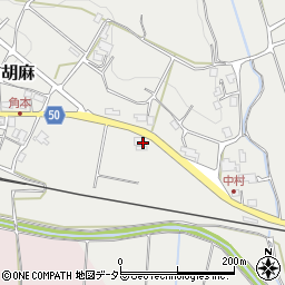 京都府南丹市日吉町胡麻大道周辺の地図