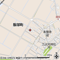 滋賀県彦根市服部町255周辺の地図