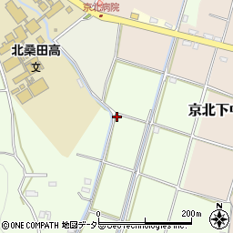 京都府京都市右京区京北下弓削町西櫻周辺の地図