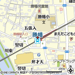 勝幡駅周辺の地図