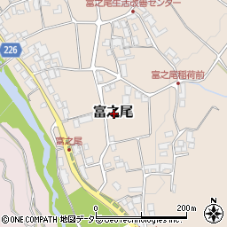 滋賀県犬上郡多賀町富之尾周辺の地図
