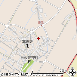 滋賀県彦根市服部町345-4周辺の地図