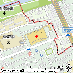 みどりや　イオン名古屋東店周辺の地図