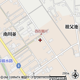 愛知県愛西市町方町西祖父池38周辺の地図