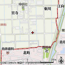 愛知県愛西市佐折町東川142周辺の地図