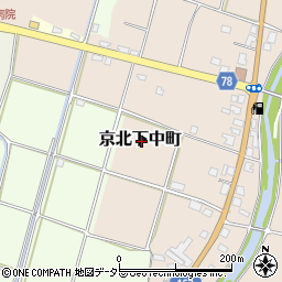 京都府京都市右京区京北下中町周辺の地図