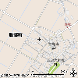 滋賀県彦根市服部町285周辺の地図