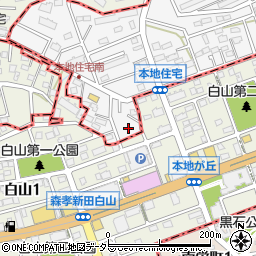 愛知県尾張旭市緑町緑ケ丘1-7周辺の地図