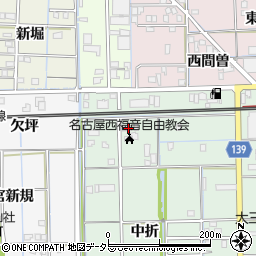 愛知県あま市七宝町沖之島間曽周辺の地図